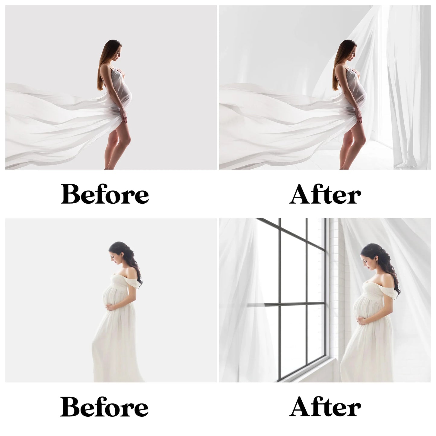 Backlit Window Backdrops for Photoshop - Maternity and Portrait Textures