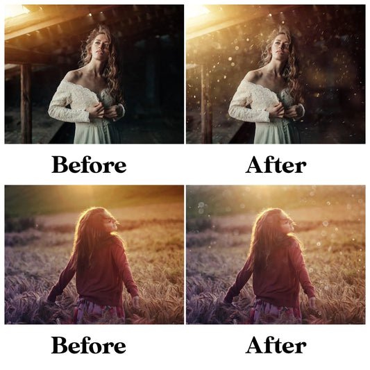 Dust Overlay for Photoshop - Bokeh Glitter and Magic Particles