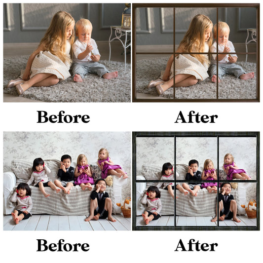 Window Frame Overlay for Photoshop ��� Digital Panes and Photo Fram