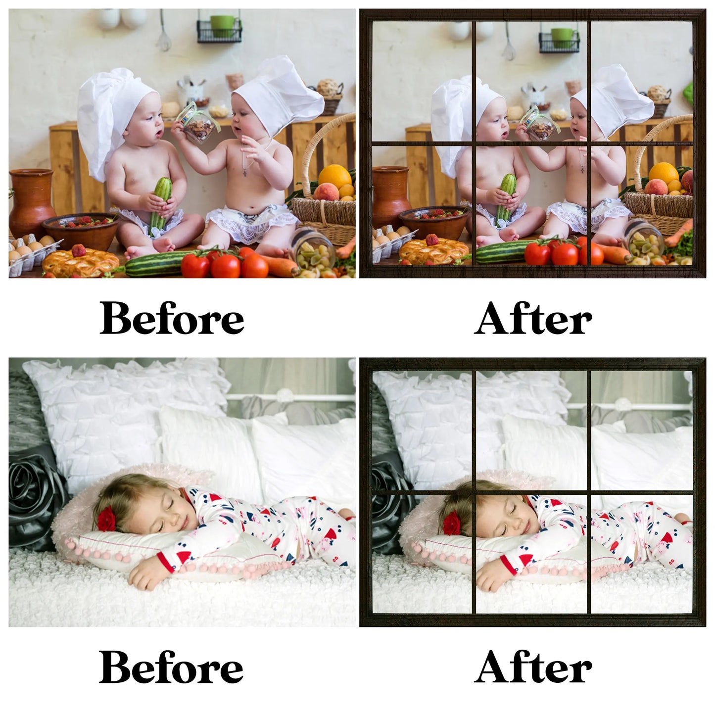 Window Frame Overlay for Photoshop ��� Digital Panes and Photo Fram