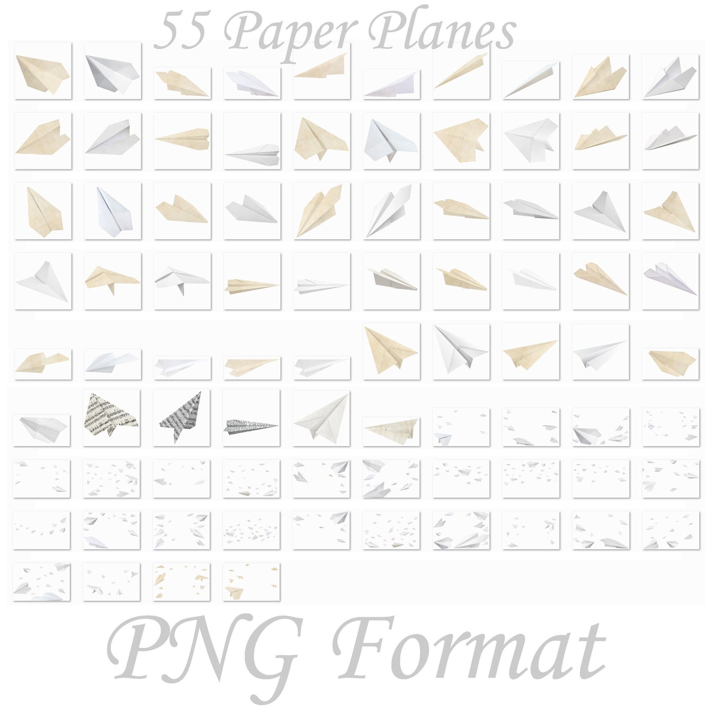 Paper Airplane Overlays for Photoshop - Flying Kids & Nostalgic Effects - Instant Digital Download