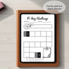Printable 15 day challenge tracker monthly printable journal page in A4, A5 and US Letter size