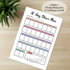 Printable 30 day fitness plan tracker monthly printable journal page in A4, A5 and US Letter size