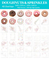 Rainbow Sprinkles Overlay for Photoshop - Birthday & Doughnut Effects - Instant Digital Download
