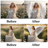Angel Wings Overlay for Photoshop - Realistic Feather Wings and Maternity Backdrops