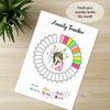 Printable anxiety tracker monthly printable journal page in A4, A5 and US Letter size