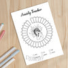 Printable anxiety tracker monthly printable journal page in A4, A5 and US Letter size
