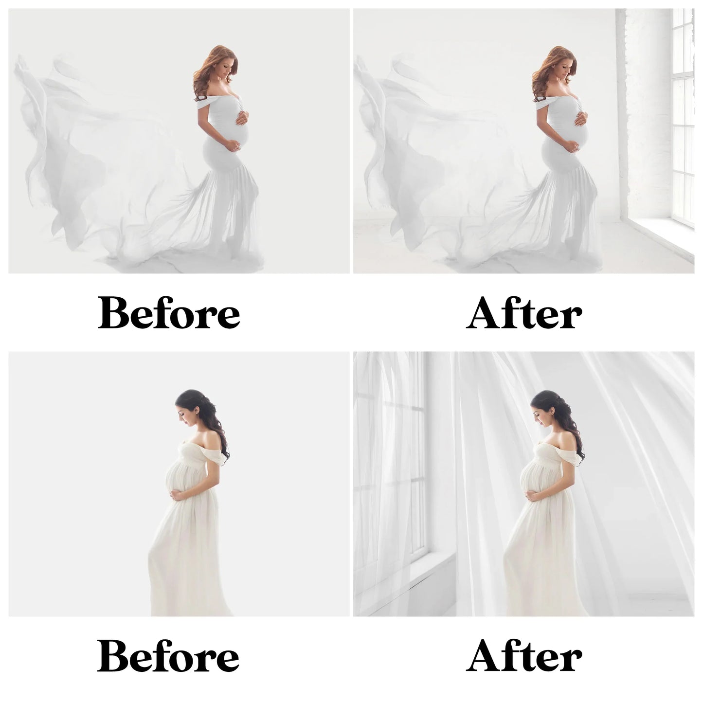 Backlit Window Backdrops for Photoshop - Maternity and Portrait Textures