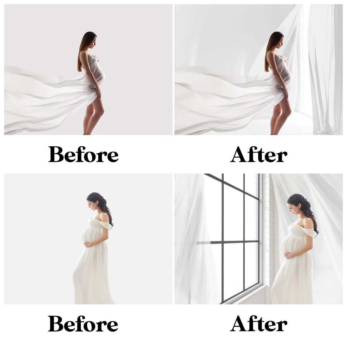 Backlit Window Backdrops for Photoshop - Maternity and Portrait Textures
