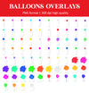 Balloon Overlays for Photoshop - Party Decoration and Celebration Effects