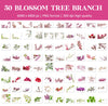 Blossom Tree Branch Overlays for Photoshop - Cherry and Apple Blossom PNG