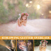 Blowing Glitter Overlay for Photoshop - Gold Dust and Sparkle Effects