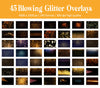 Blowing Glitter Overlay for Photoshop - Gold Dust and Sparkle Effects