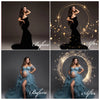 Bokeh Light Ring Overlays for Photoshop - Maternity Star and Heart Effects