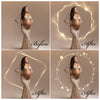 Bokeh Light Ring Overlays for Photoshop - Maternity Star and Heart Effects