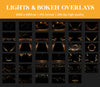 Bokeh Light Ring Overlays for Photoshop - Maternity Star and Heart Effects