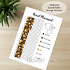 Printable bowel movement tracker journal page in A4, A5 and US Letter size