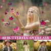 Butterfly Overlays for Photoshop - Monarch Wings and Summer Garden Effects