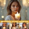 Candle Flame Overlays for Photoshop - Christmas Magic Light