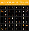 Candle Flame Overlays for Photoshop - Christmas Magic Light