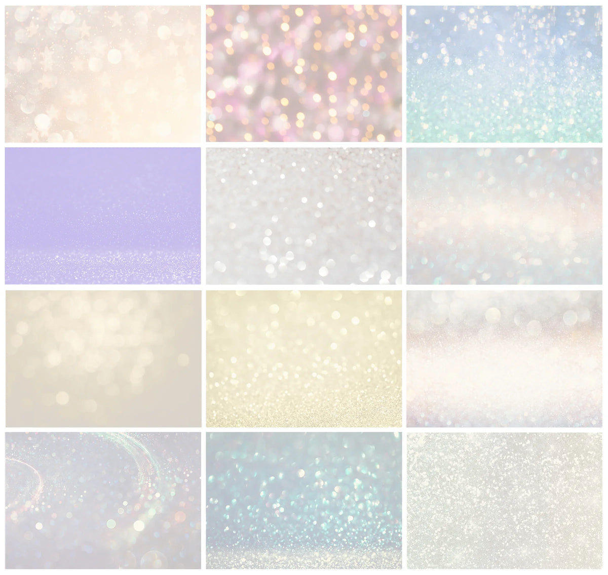 Christmas Bokeh Overlays for Photoshop - Golden Holiday and Festive Light Effects
