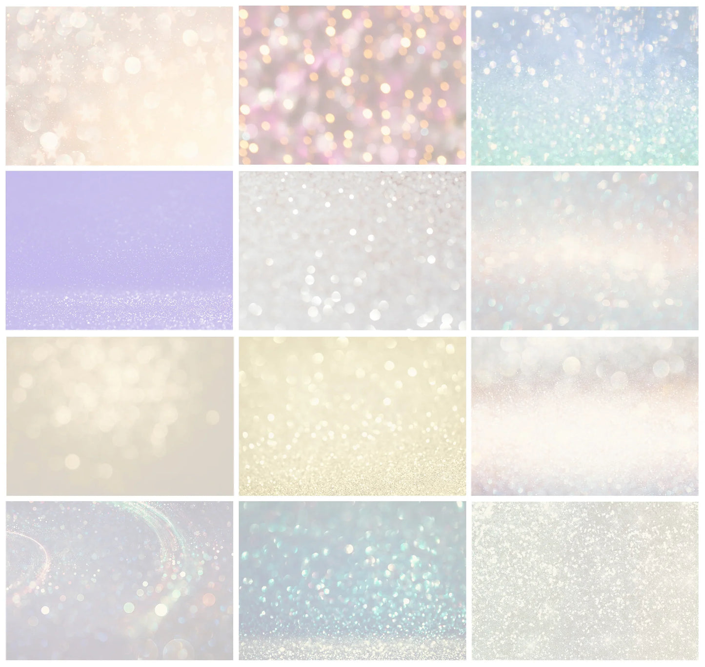 Christmas Bokeh Overlays for Photoshop - Golden Holiday and Festive Light Effects