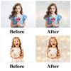 Christmas Bokeh Overlays for Photoshop - Golden Holiday and Festive Light Effects