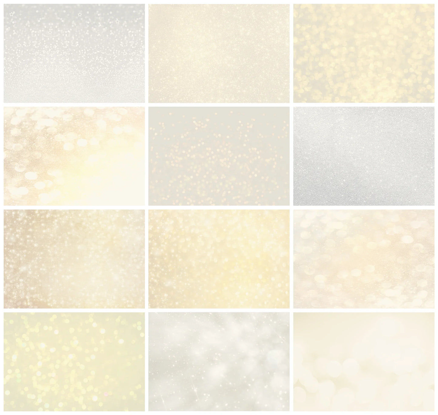 Christmas Bokeh Overlays for Photoshop - Golden Holiday and Festive Light Effects