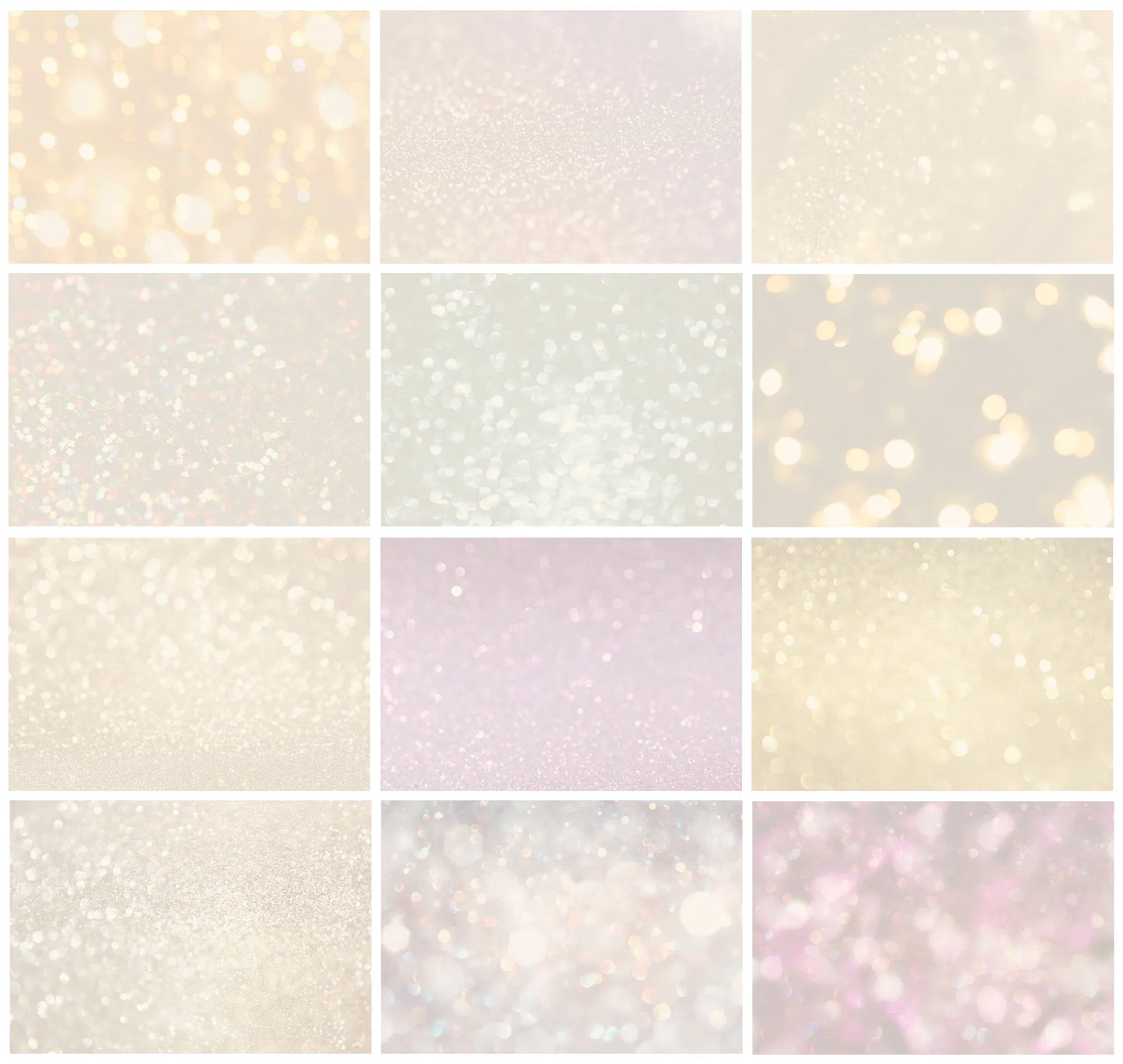 Christmas Bokeh Overlays for Photoshop - Golden Holiday and Festive Light Effects