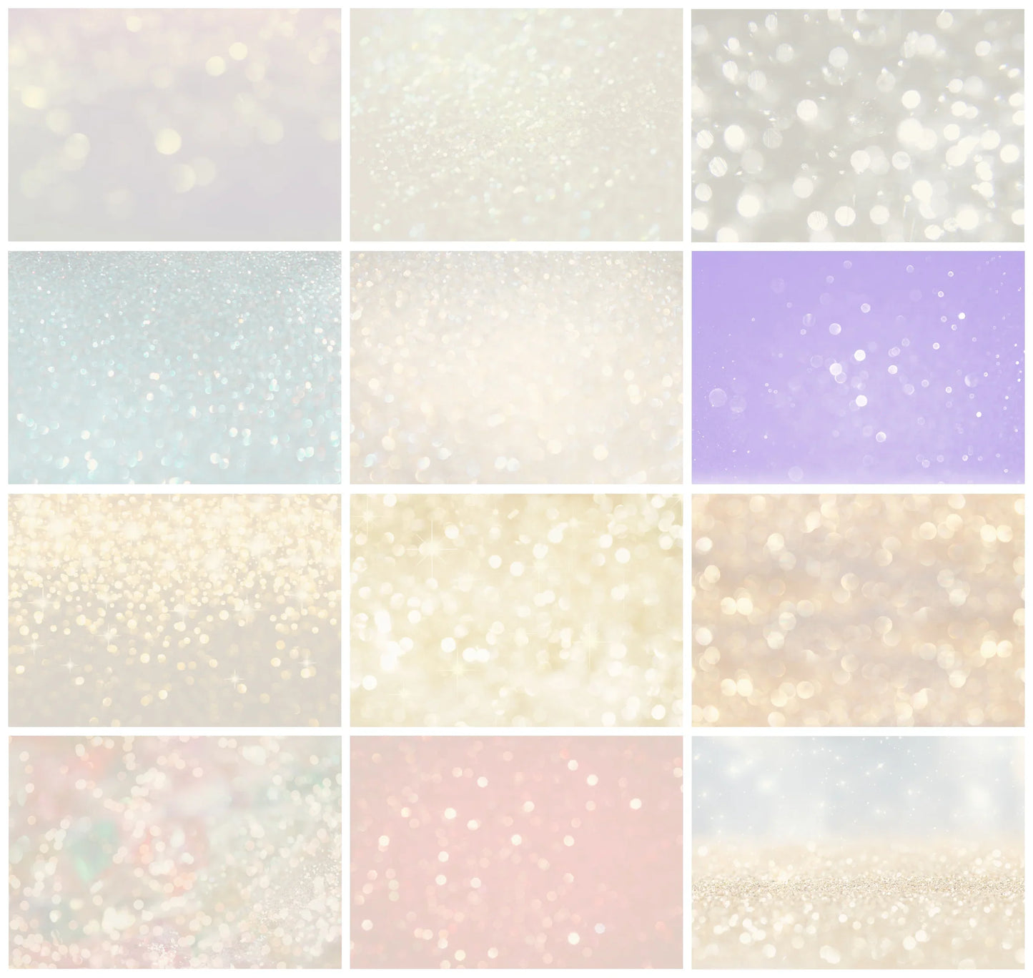 Christmas Bokeh Overlays for Photoshop - Golden Holiday and Festive Light Effects