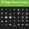 Christmas Gift Light Overlays for Photoshop - Magical Glow and Sparkle Effects
