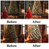 Christmas Tree Light Overlays for Photoshop - Festive Glow and Holiday Effects