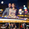 City Bokeh Light Overlays for Photoshop - Golden Street and Wedding Lights