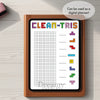 Printable clean tris tracker printable journal page in A4, A5 and US Letter size
