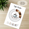 Printable coffee tracker monthly printable journal page in A4, A5 and US Letter size