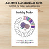 Printable crocheting tracker monthly printable journal page in A4, A5 and US Letter size