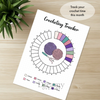 Printable crocheting tracker monthly printable journal page in A4, A5 and US Letter size