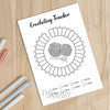 Printable crocheting tracker monthly printable journal page in A4, A5 and US Letter size