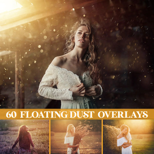 Dust Overlay for Photoshop - Bokeh Glitter and Magic Particles