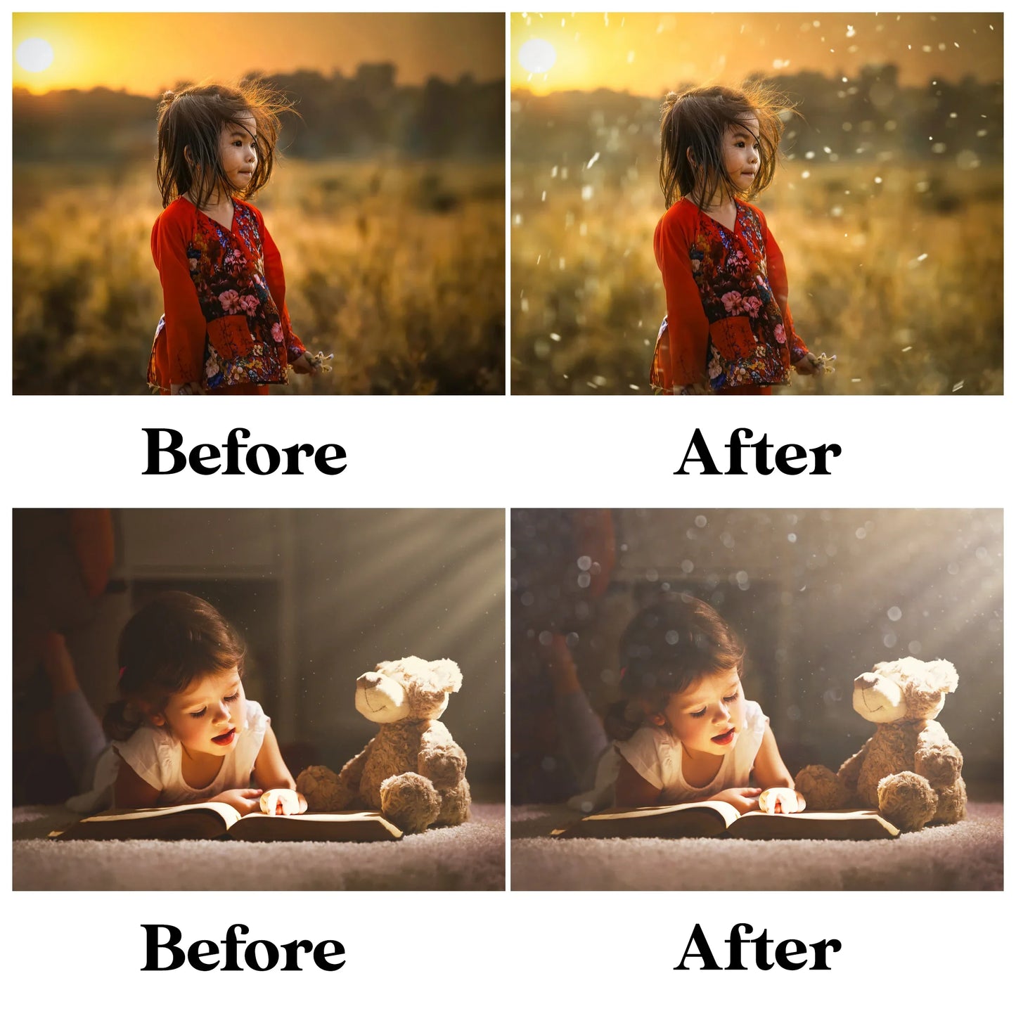 Dust Overlay for Photoshop - Bokeh Glitter and Magic Particles