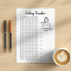 Printable eating tracker printable journal page in A4, A5 and US Letter size