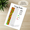 Printable energy tracker journal page in A4, A5 and US Letter size