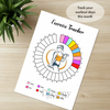 Printable exercise tracker monthly printable journal page in A4, A5 and US Letter size