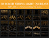 Fairy Light Bokeh Overlays for Photoshop - Twinkle and Romantic Glow Effects