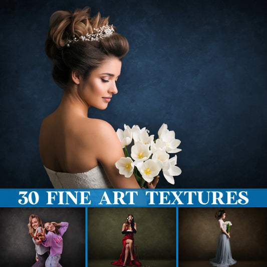 Fine Art Texture Overlays for Photoshop - Portrait and Studio Backdrops