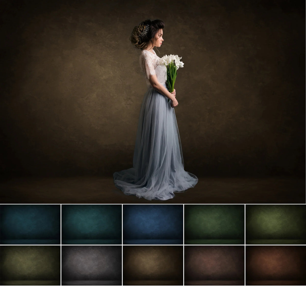Fine Art Texture Overlays for Photoshop - Portrait and Studio Backdrops