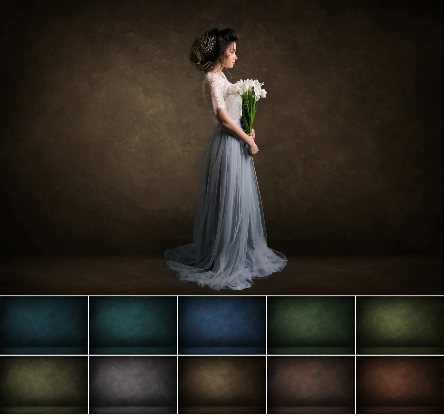 Fine Art Texture Overlays for Photoshop - Portrait and Studio Backdrops