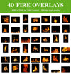 Fire Overlay for Photoshop - Realistic Campfire Flames