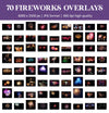 Firework Overlays for Photoshop - Realistic Explosions and Wedding Celebration Effects