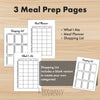 Printable fitness  journal  bundle tracker monthly printable journal page in A4, A5 and US Letter size